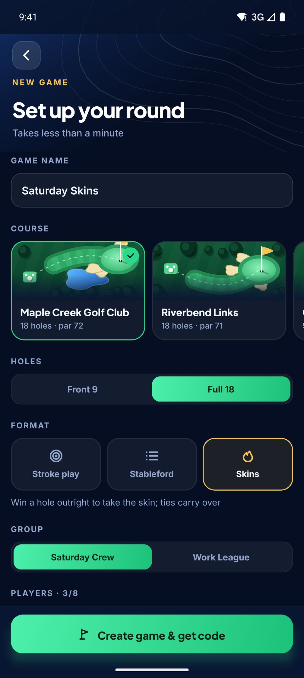 Create game