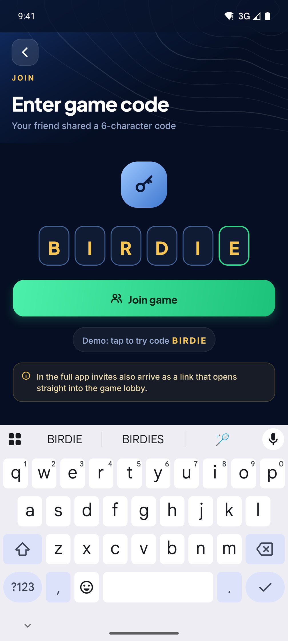 Join with code